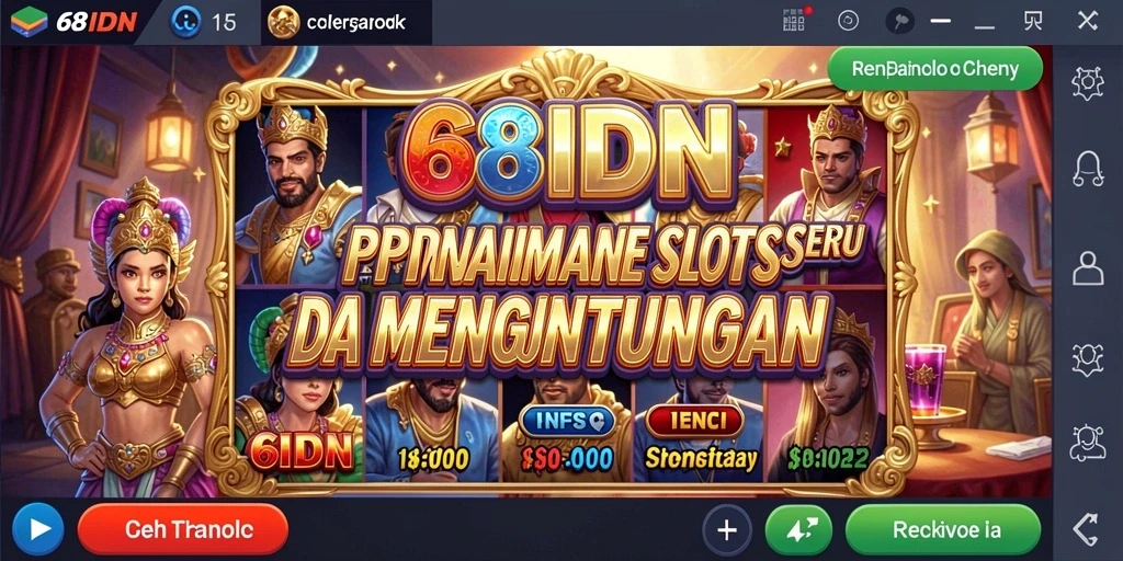 Tampilan menarik dari permainan Slot 68IDN saat bermain.