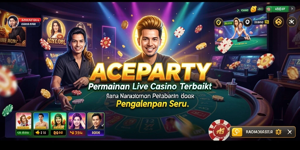 Gambaran tampilan permainan Live Casino yang menarik dan interaktif.
