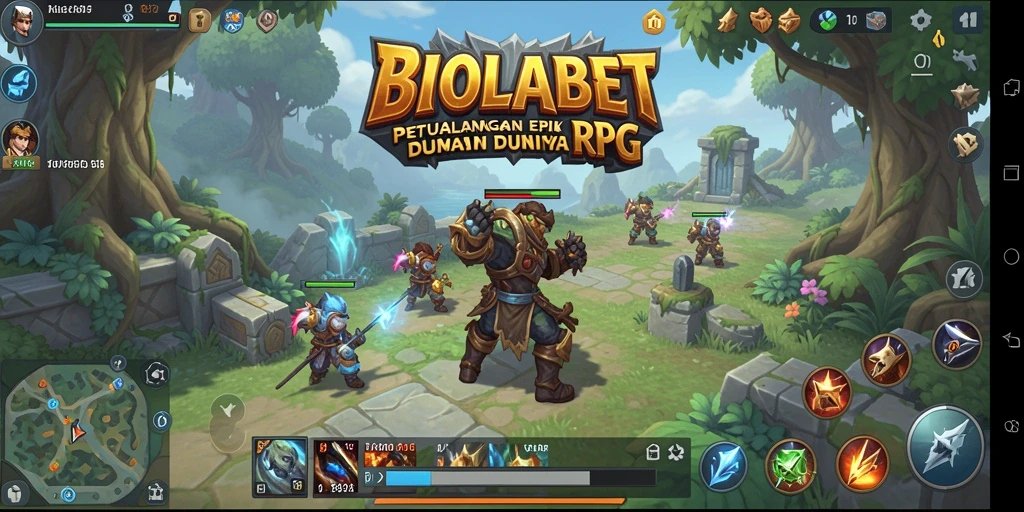 Tangkapan layar gameplay RPG menarik dari BIOLABET.
