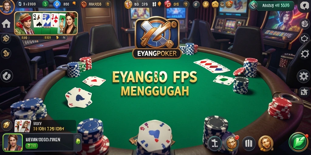 Tampilan gameplay EYANGPOKER yang penuh aksi dan seru.
