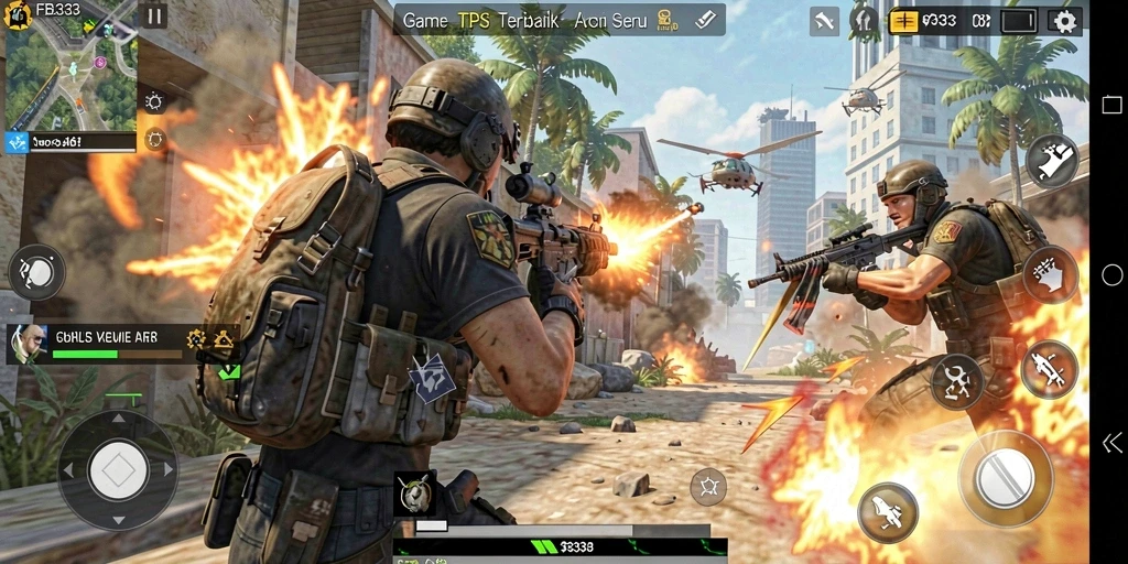 Gambar gameplay menampilkan aksi seru dalam FB333, dengan grafik yang memukau.