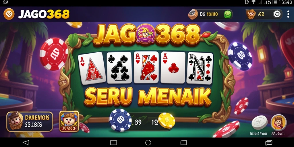 Screenshot permainan JAGO368 menampilkan aksi seru dalam Domino.