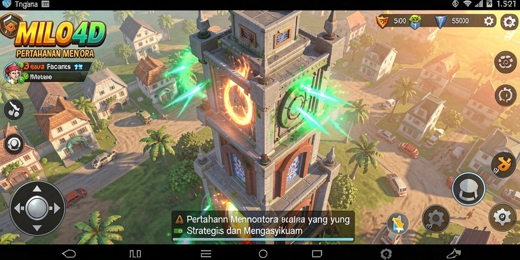 Tangkapan layar utama <strong>MILO4D</strong> menampilkan strategi pertahanan yang dinamis.