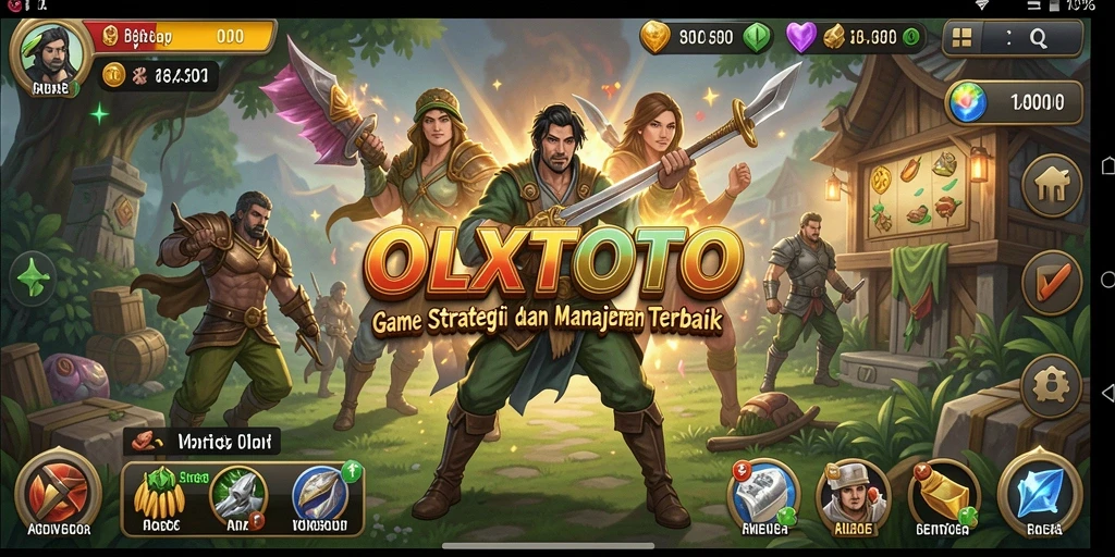 Screenshot utama OLXTOTO menampilkan aksi strategi mendalam dan grafis yang mengesankan.