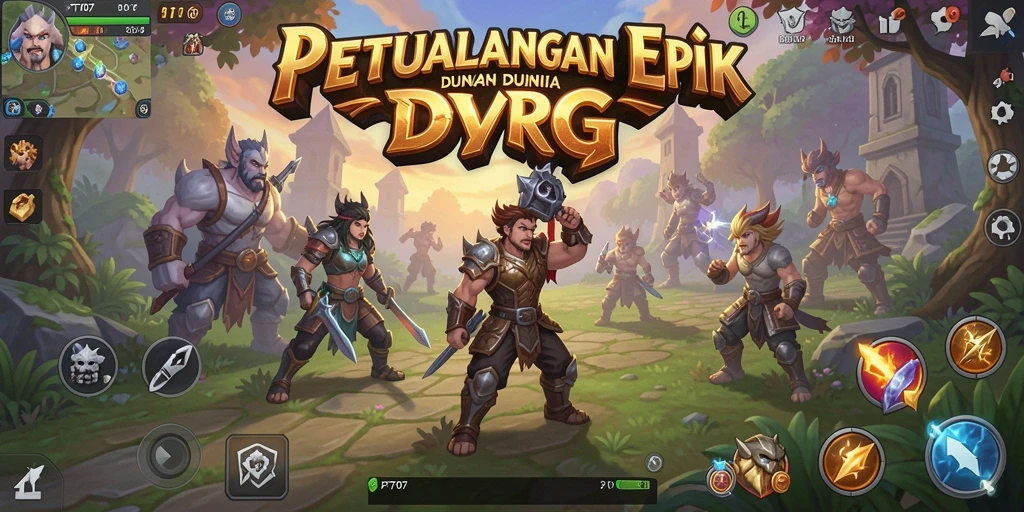 Screenshot gameplay PT707 menunjukkan aksi seru dalam dunia RPG.