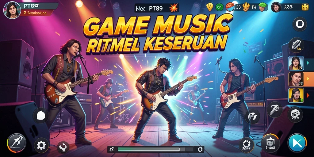 Tampilan menarik dari gameplay PT89 yang penuh musik dan keseruan.