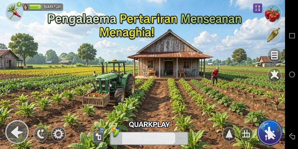 Gameplay menarik dengan berbagai aktivitas bertani dan merawat hewan.