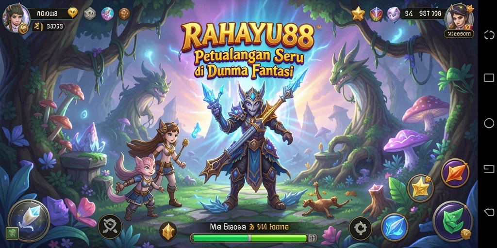 Screenshot utama RAHAYU88 menampilkan aksi seru dalam gameplay petualangan.