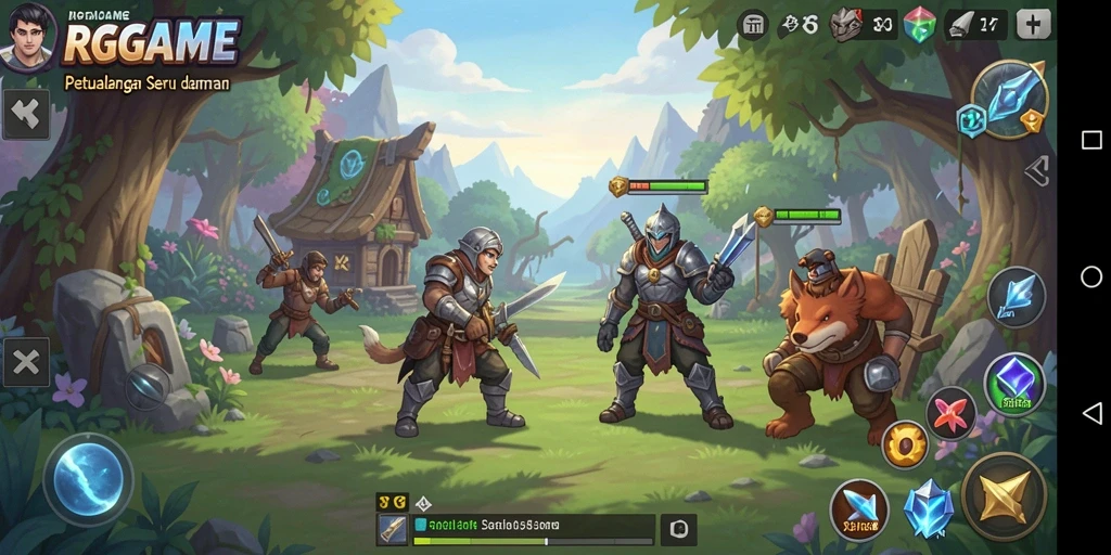 Tampilan screenshot RPGAME yang menunjukkan momen seru dalam petualangan.