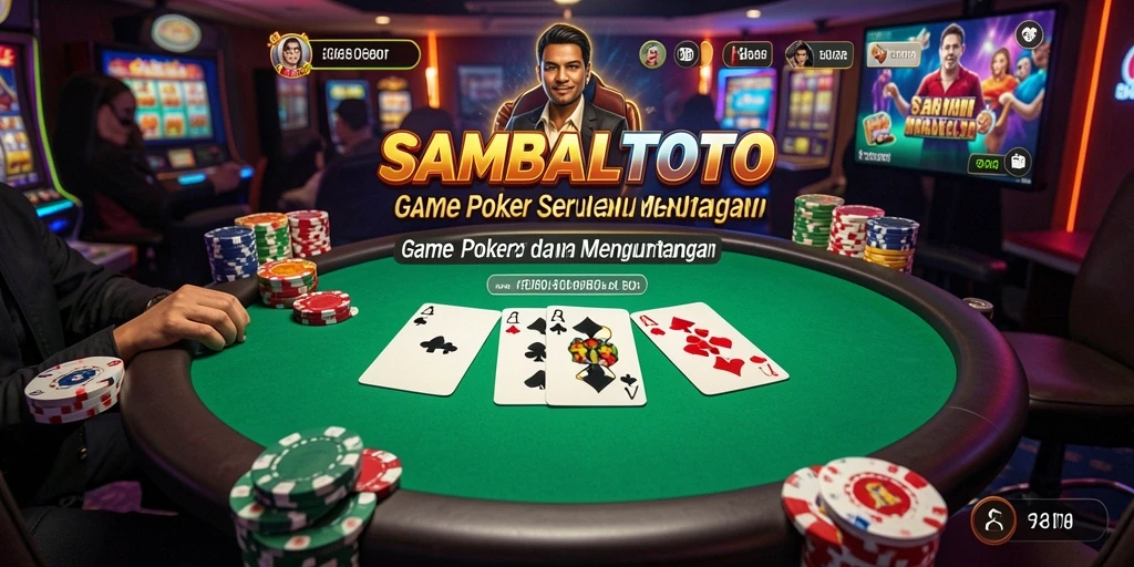 Gameplay seru SAMBALTOTO dengan suasana poker yang menegangkan.