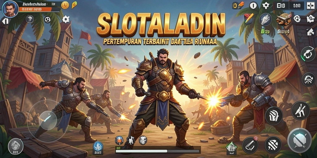 Tampilan gameplay seru di SLOTALADIN dengan aksi mendebarkan.