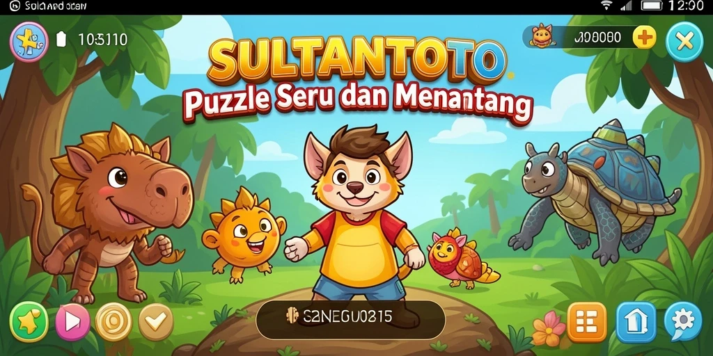 Screenshot gameplay SULTANTOTO menampilkan tantangan puzzle yang menarik.