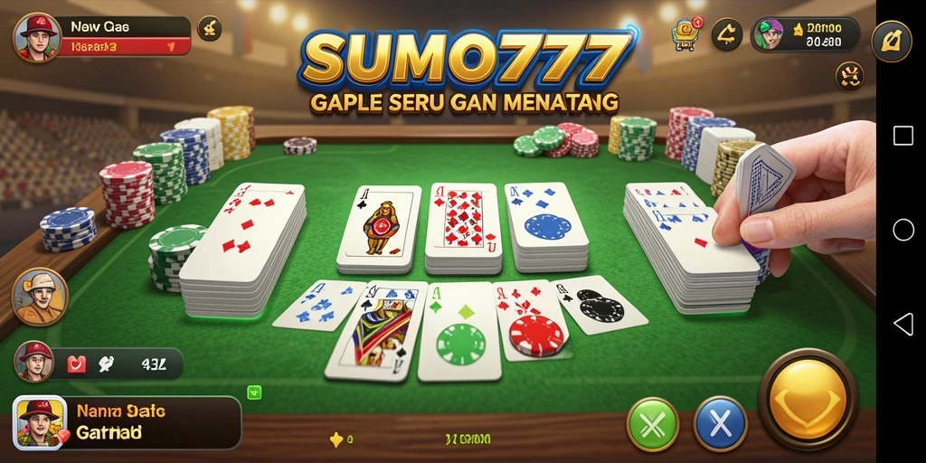 Screenshot gameplay Gaple yang menarik dan interaktif.