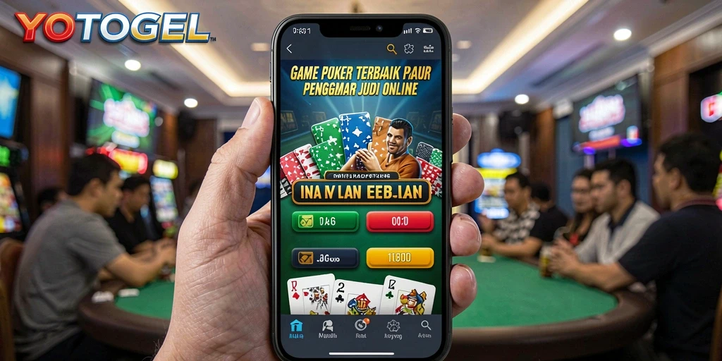 Tampilan menarik dari gameplay Poker di YOTOGEL.